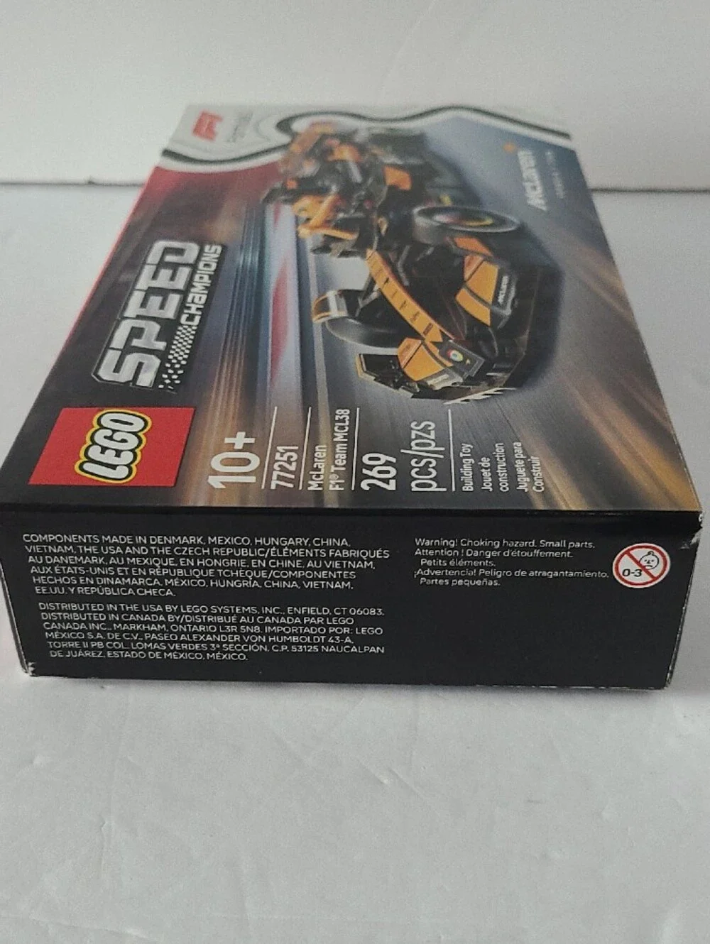 LEGO Speed Champions – McLaren Race Car (Black + Orange) – NEW – #77251